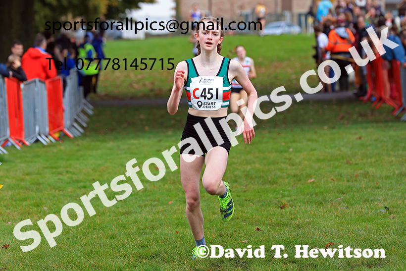 Womens under-17s, 2024 Northern Cross Country Relays, Graves Park, Sheffield.   Photo: David T. Hewitson/Sports for All Pics